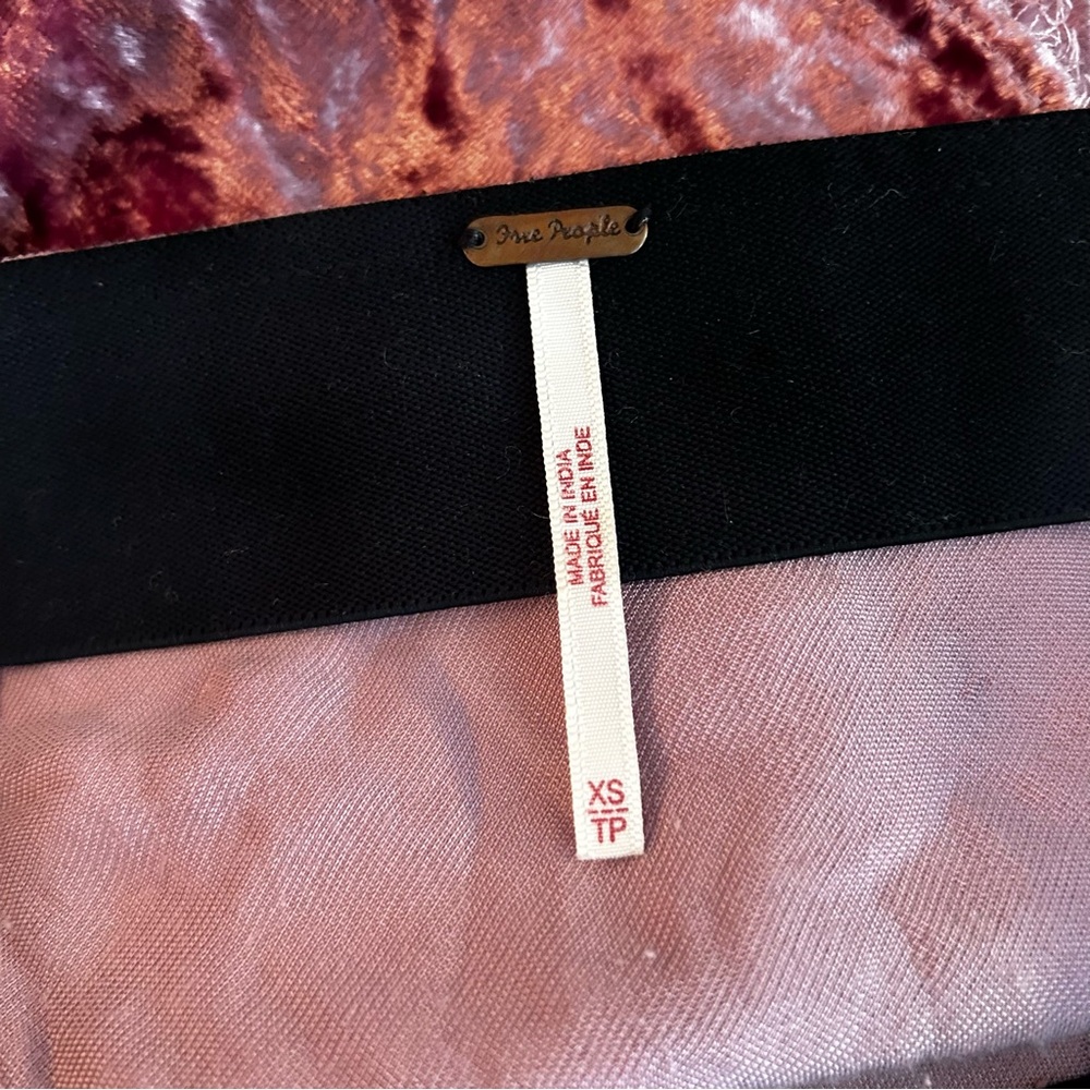 Free People Velvet Maxi Skirt in Plum - Picture 8 of 9